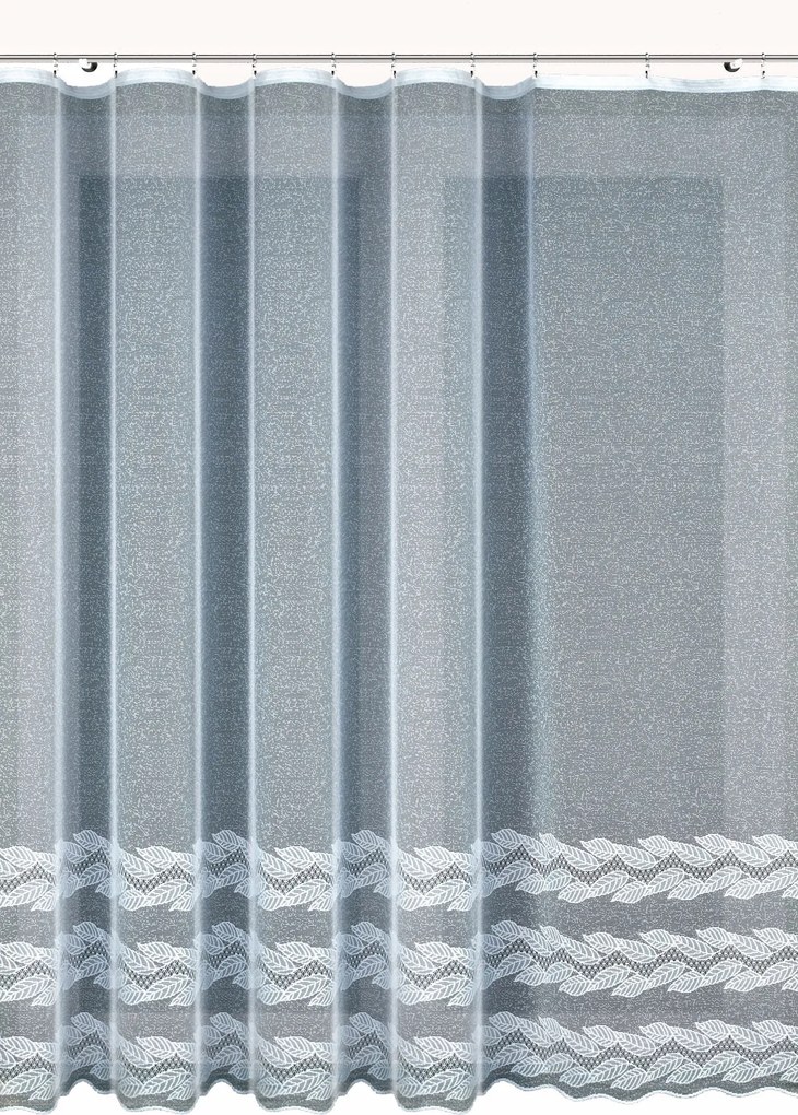 Mg Függöny jacquard 35603 Fehér 260x170cm kész K szalaggal