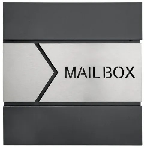 monzana® Postaláda 37x11x36,5 cm - antracit