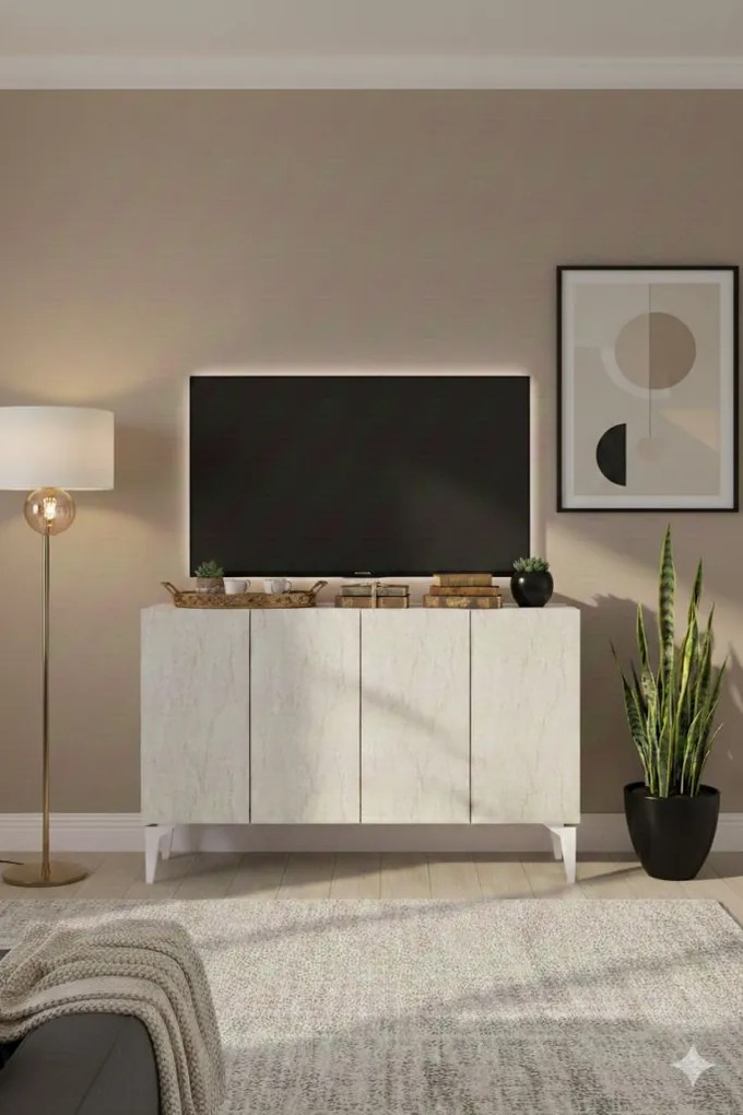 Lipa 120 - White, Travertine