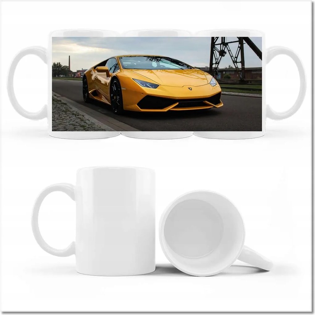 Fényképes bögre Sárga sportautó