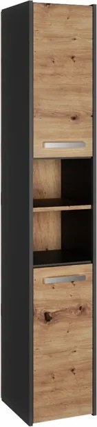 MIX S30 fürdőszoba szekrény, antracit-tölgy
