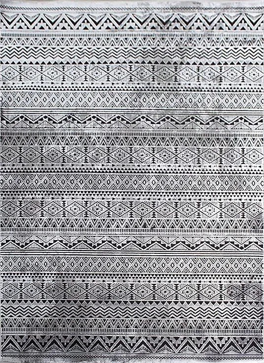 Szőnyeg 160x220 Vintage Ezüst Nappaliba Szürke