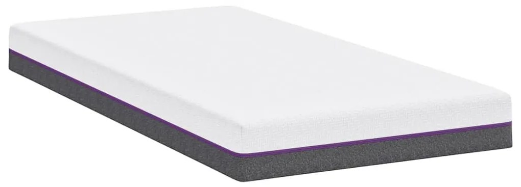 Matrac Fehér és Szürke 90 x 200 cm Memóriahab