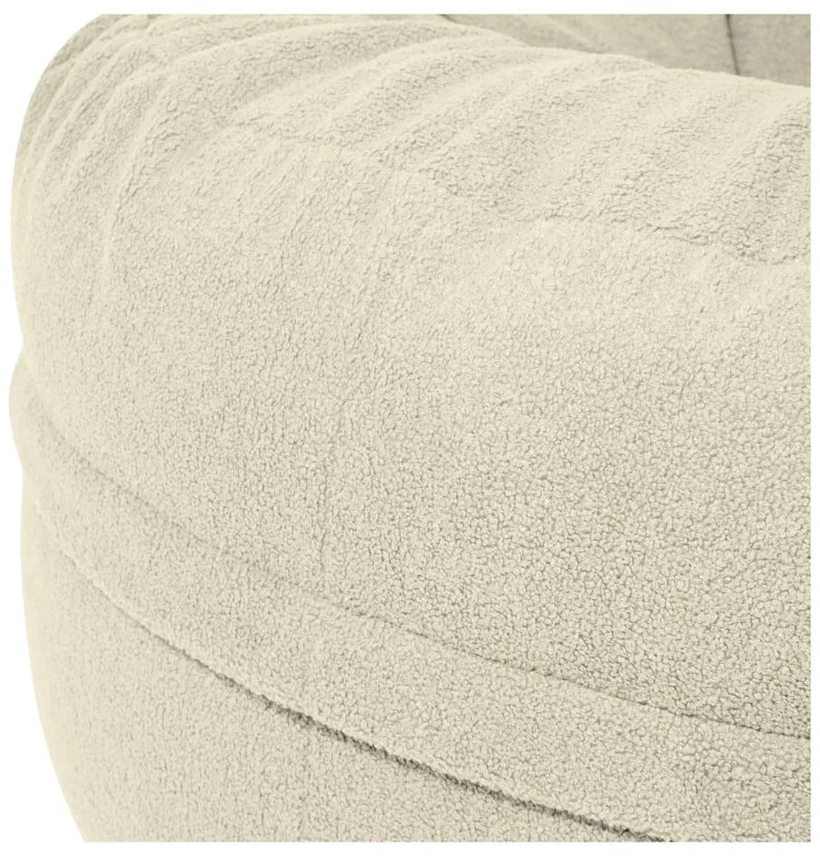 Világosszürke buklé babzsákfotel Roll 105 – SLOWDOWN