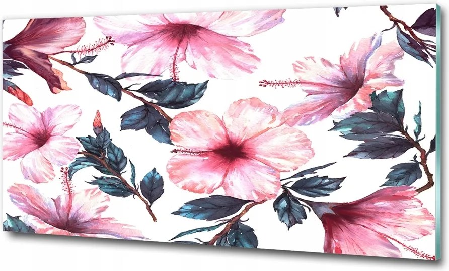 Fotótapéta üvegfalra Színes levelek 100x70