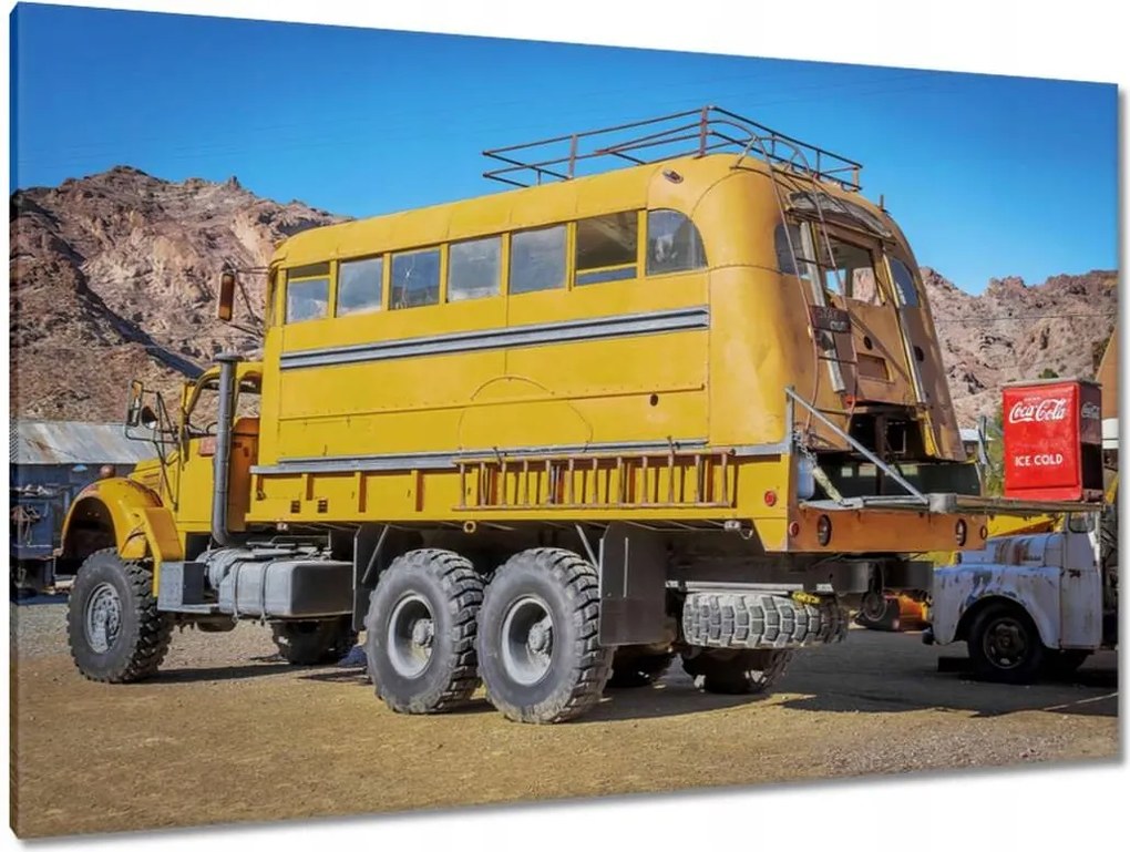 Képek 120x80 Sárga munkakocsi az USA-ból