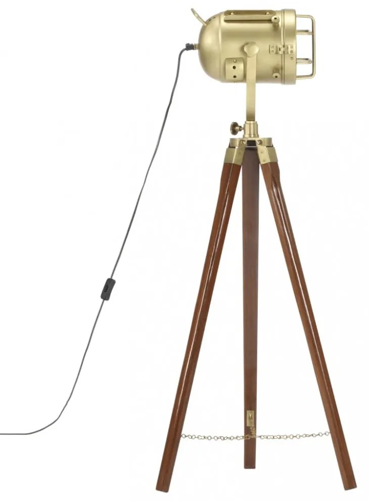 háromlábú tömör mangófa állólámpa 97 cm