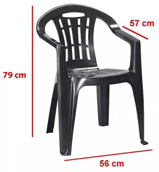 Rowen Large 8+1 kerti bútor garnitúra szett kőris-grafit