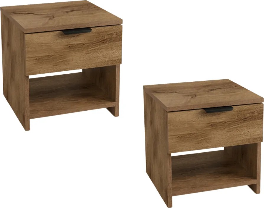 Éjjeliszekrények HAVANA (2 db), artisan tölgy