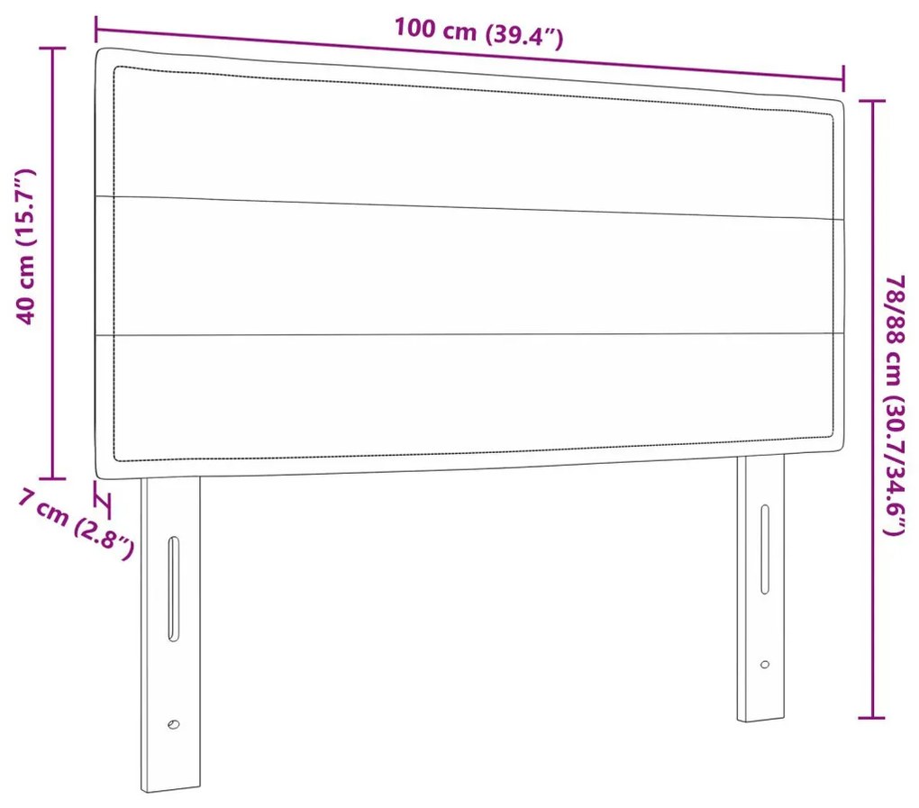 Fejtámla vonalak dizájn Krém 100 cm szövet