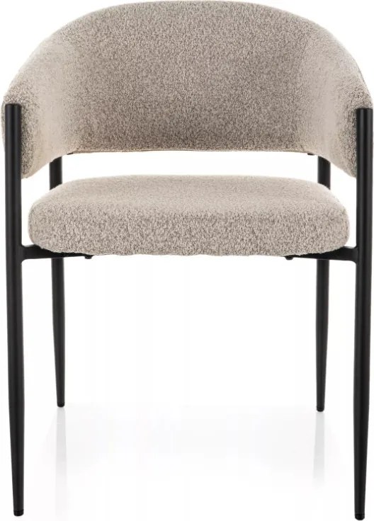 Akita étkezőszék bézs/fekete