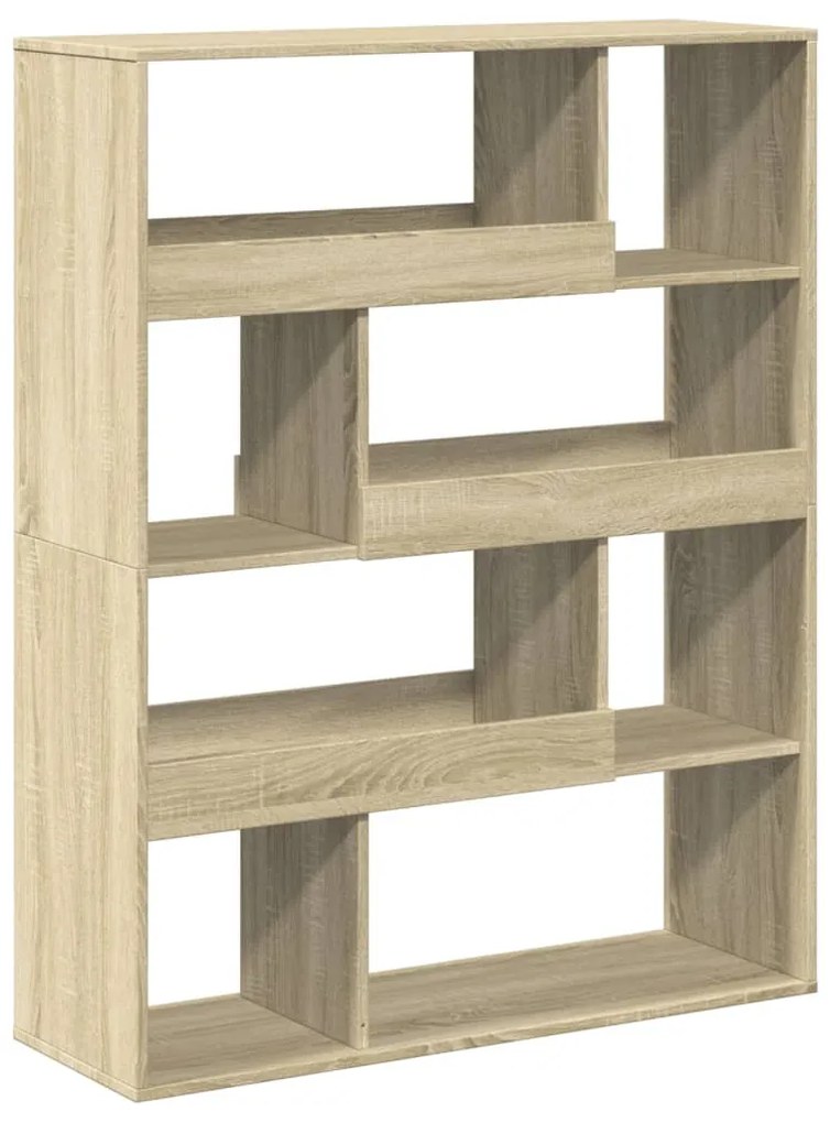 sonoma tölgy színű szerelt fa térelválasztó 100 x 33 x 125,5 cm