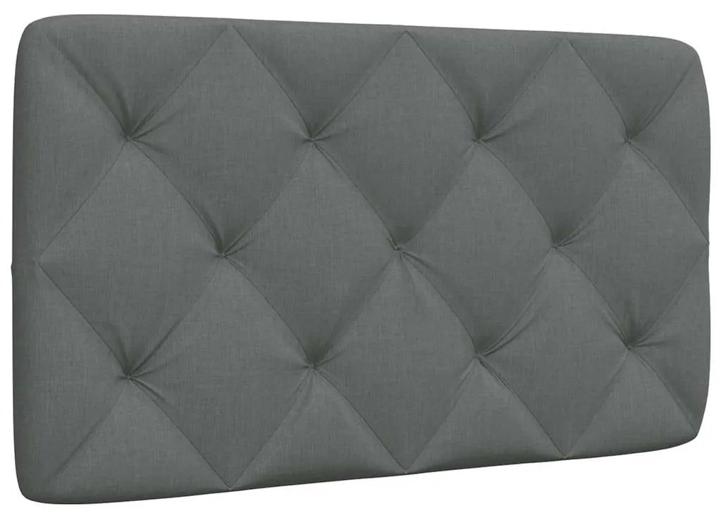 sötétszürke szövet fejtámla párna 80 cm