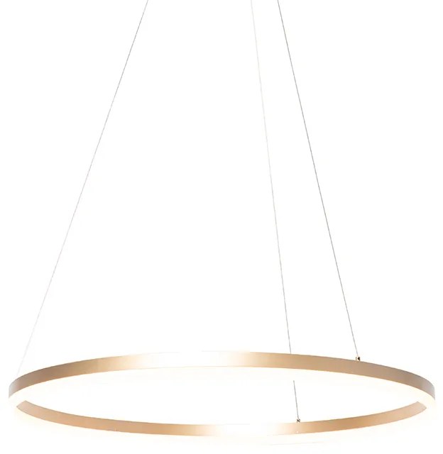 Design lógólámpa arany 80 cm LED-del, 3 fokozatban szabályozható - Anello