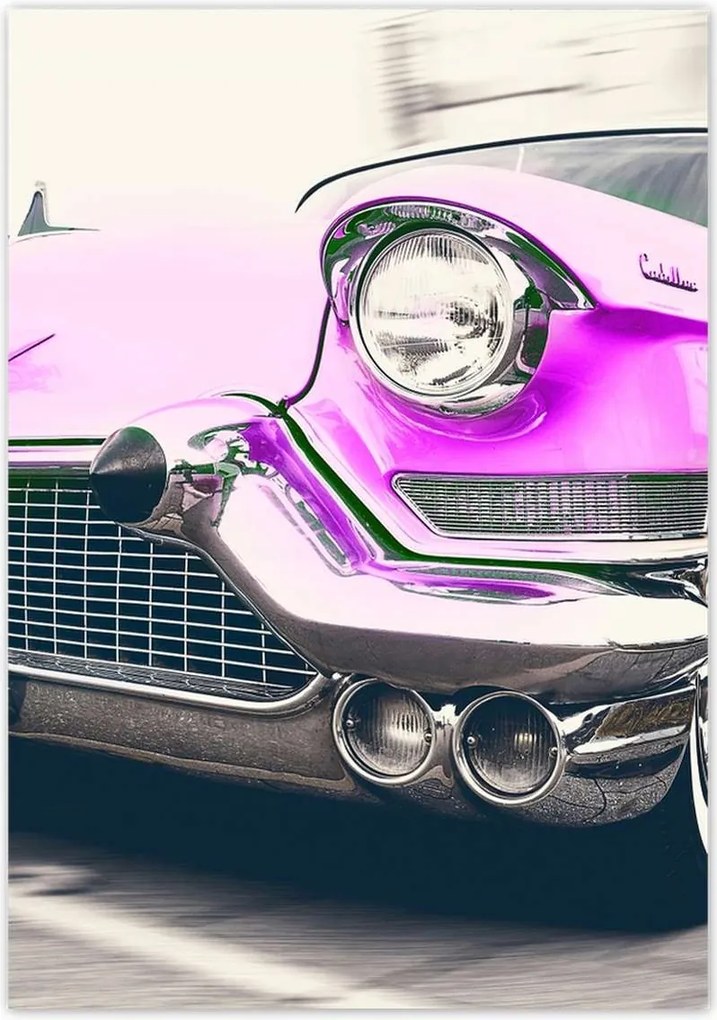Poszterek 70x100 Rózsaszín Cadillac