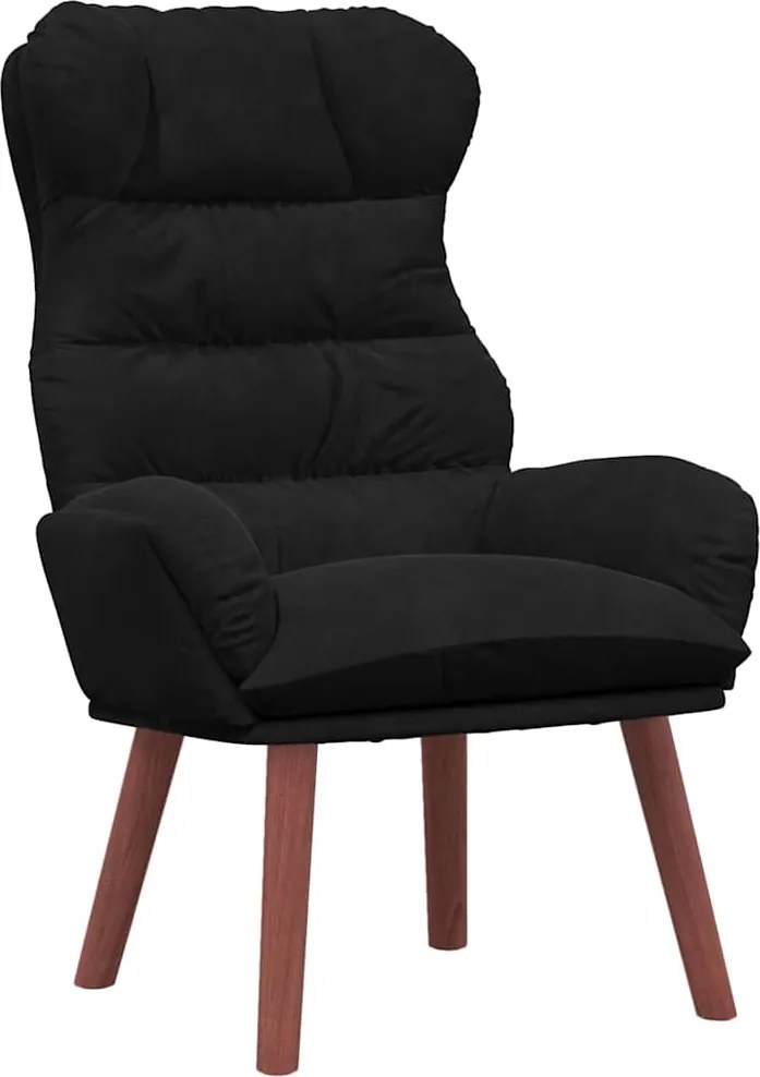 vidaXL karosszék Fekete 69 x 74 x 93 cm Bársony