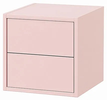 Boxie 2 fiókos fali szekrény 40x40x37 cm pink