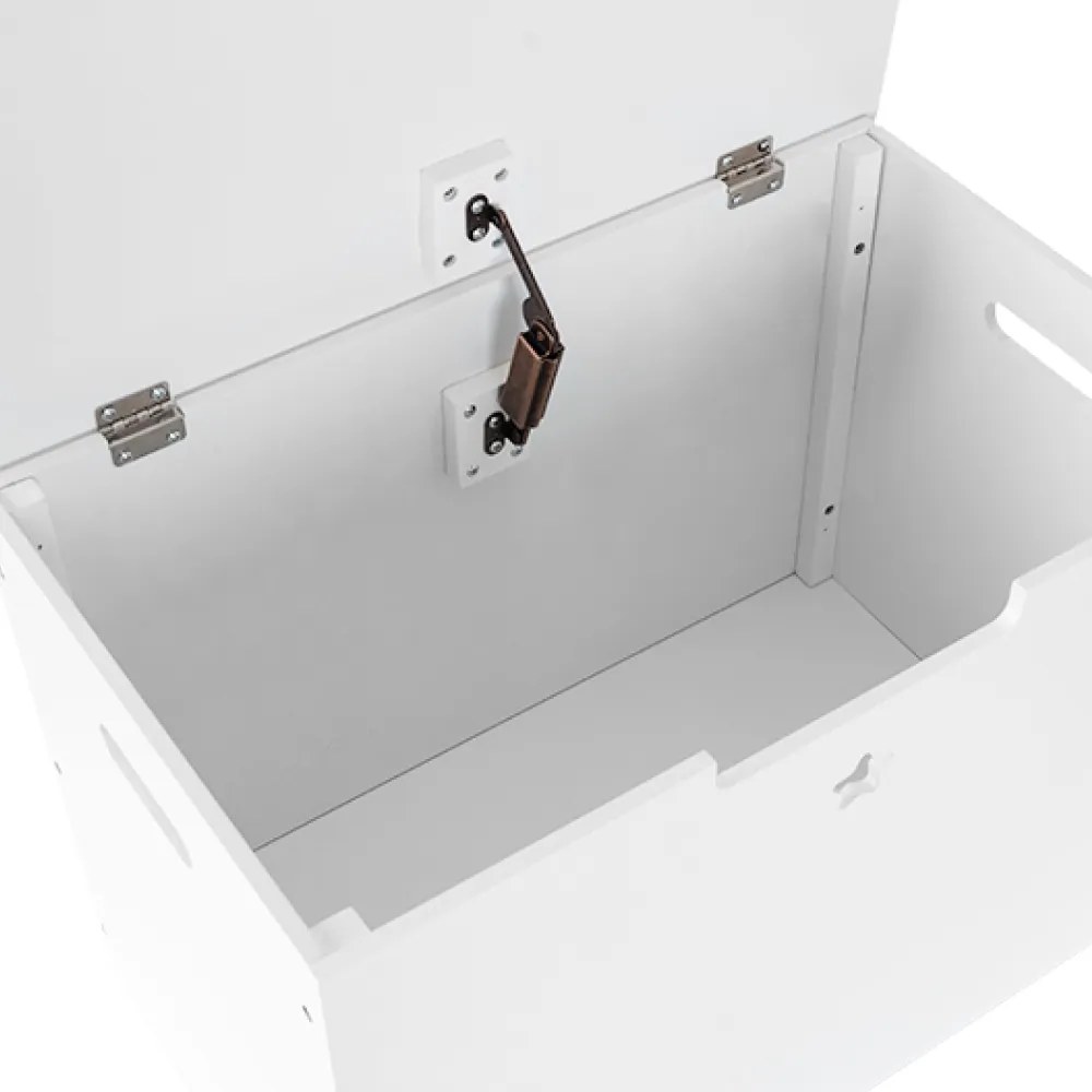 Játéktároló doboz, fehér, BOLIS