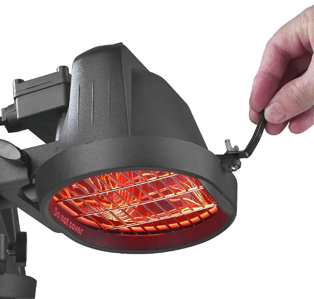 EUROM PARASOL 1500 infraradiátor, fekete