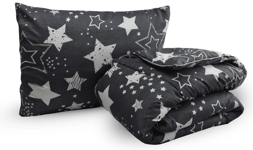 Egész éves paplan szett 140x200 cm üreges szálból, 70x90 cm párnával DREAM STAR