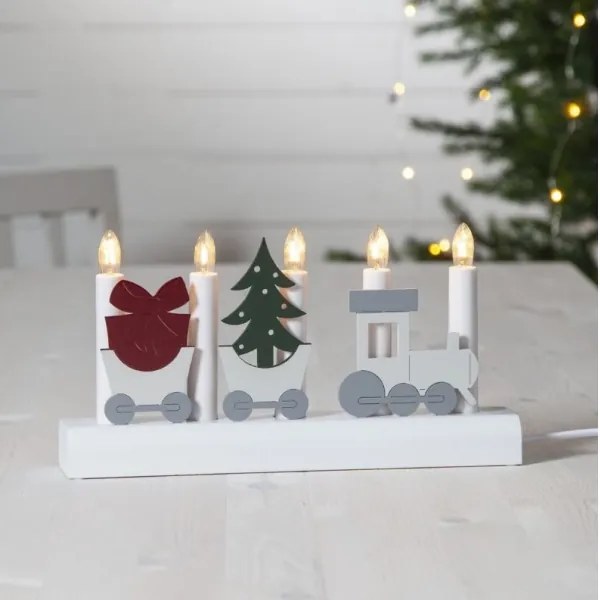 Eglo 410405 - Karácsonyi gyertyatartó JULIA 5xE10/3W/230V