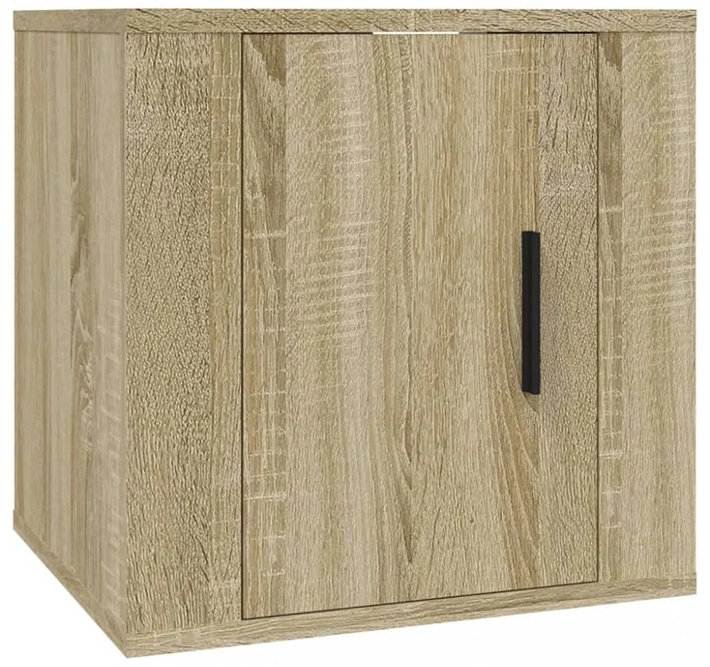 2 db sonoma tölgy fali TV-szekrény 40x34,5x40 cm