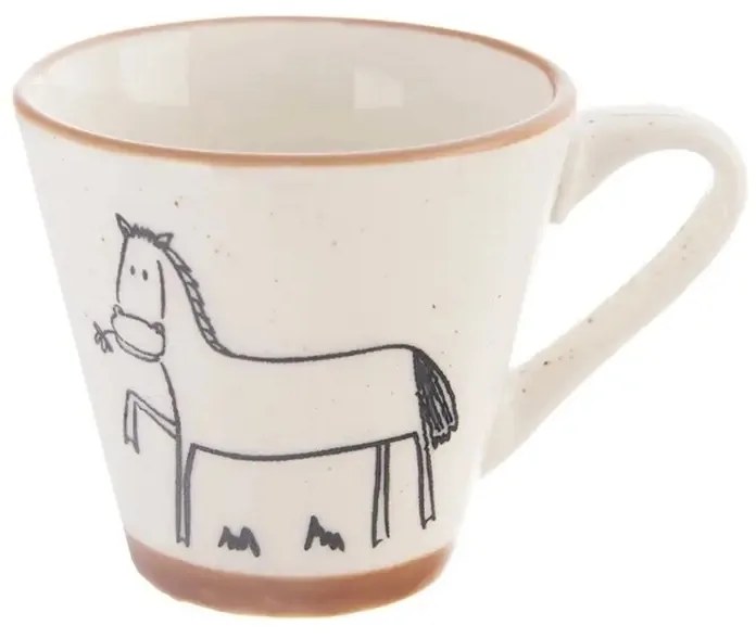Orion porcelános bögre Statek kůň, 0,07 l