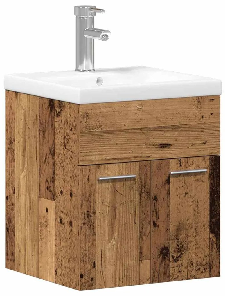Fürdőszobai Bútor Szett 3 pcs Öreg fa 41 x 38.5 x 46 cm Faanyag