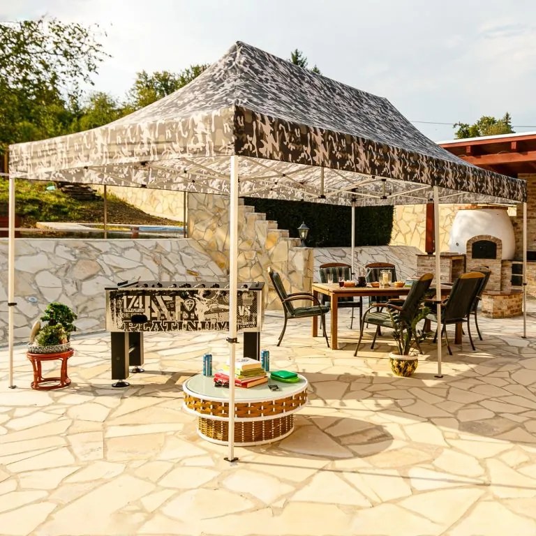 INSTENT PRO Kerti pavilon Urban 3 x 6 m + 4 oldalfal