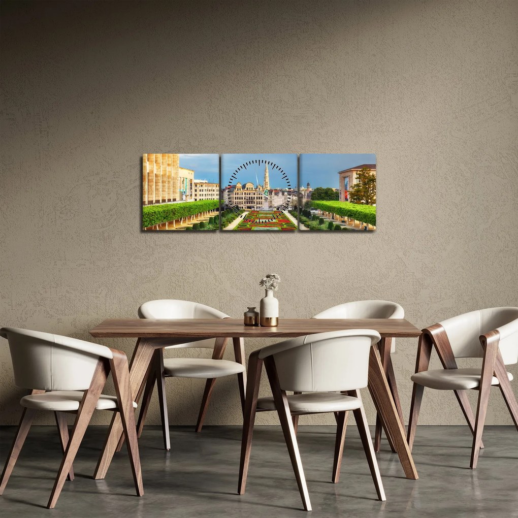Kép - Brüsszel (órával) (90x30 cm)