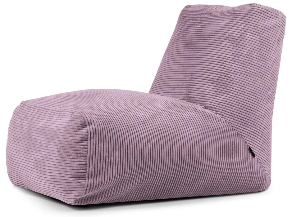 Lila kordbársony babzsákfotel Tube – SLOWDOWN