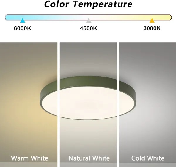 Brilagi - POOL LED mennyezeti lámpatest/36W/230V 3000/4000/6000K 30 cm zöld