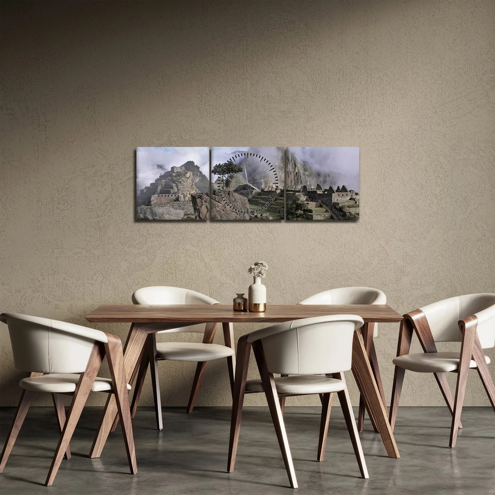 Kép - Machu Picchu (órával) (90x30 cm)
