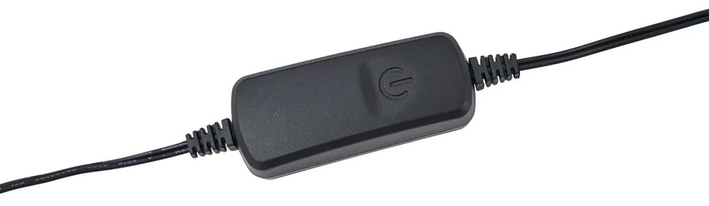 Modern fekete asztali lámpa LED-del, 3 fokozatban dimmelhető - Twirl