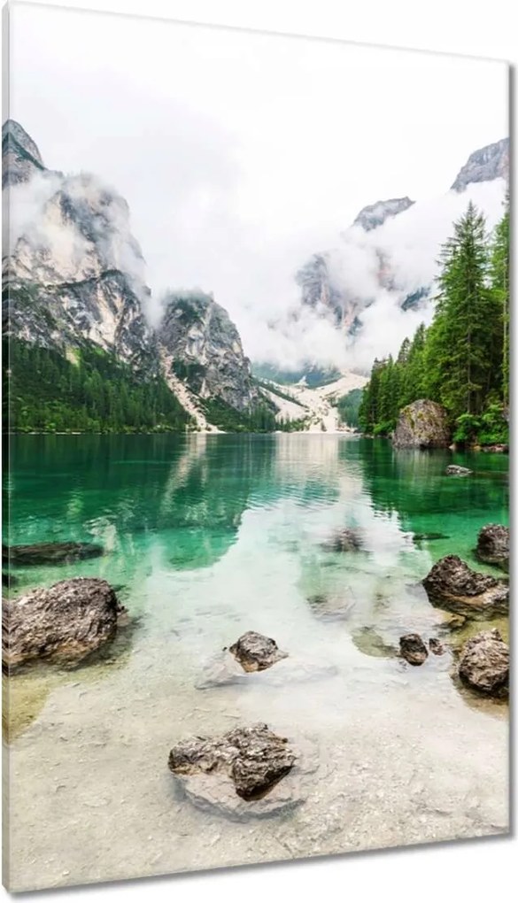 Vászonkép 80x120 Hegyi tó