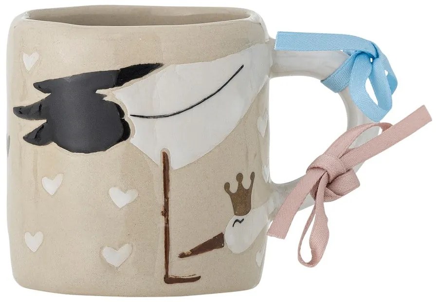 Bézs kerámia gyerek bögre 225 ml Bambino – Bloomingville Mini