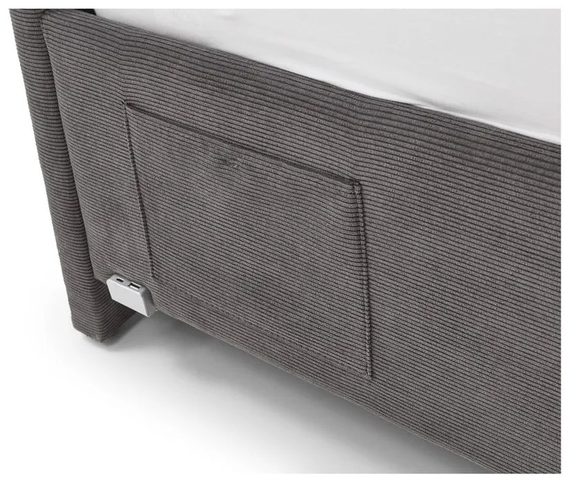 Antracitszürke kárpitozott gyerekágy ágyrács nélkül 120x200 cm Cool – Meise Möbel