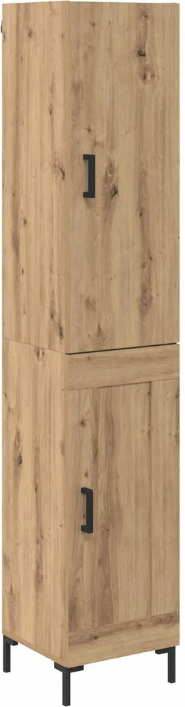 vidaXL Magasfiú Artisan tölgy 69,5 x 34 x 180 cm Faanyag