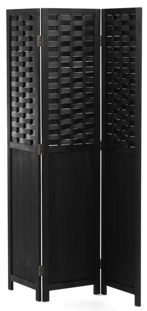 Fekete Tömörfa Paraván. EF-L145 BK