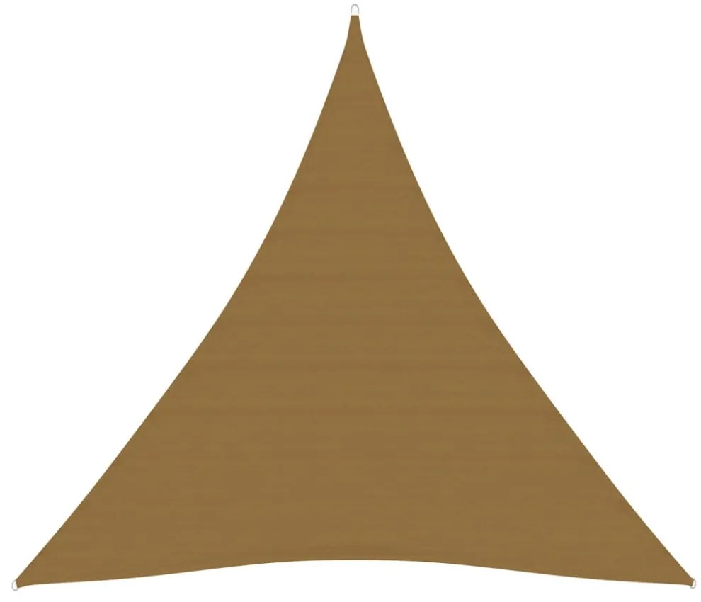 tópszínű HDPE napvitorla 160 g/m² 4,5 x 4,5 x 4,5 m