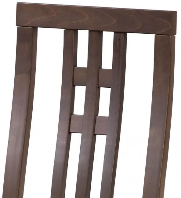 Scaun din lemn masiv de culoare nuc Bc-2482