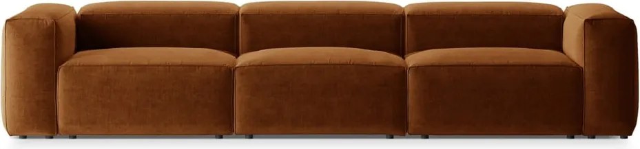 Téglavörös kanapé 364 cm Bergamo – Cosmopolitan Design