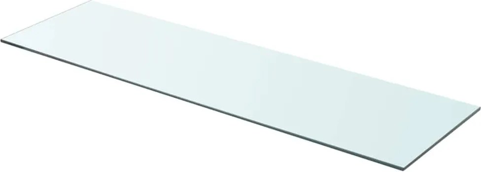 vidaXL 90x25 cm átlátszó panel üvegpolc