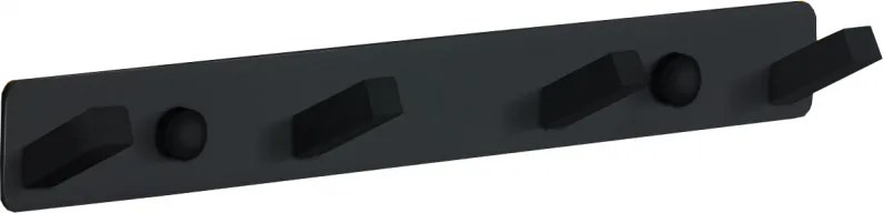 Mexen négyes törölköző kampó, fekete - 709174-70