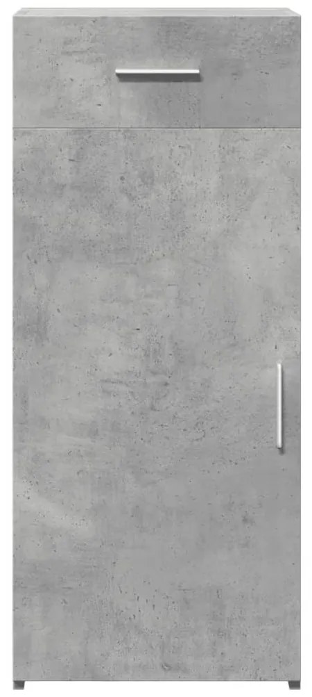 betonszürke szerelt fa tálalószekrény 40 x 42,5 x 93 cm