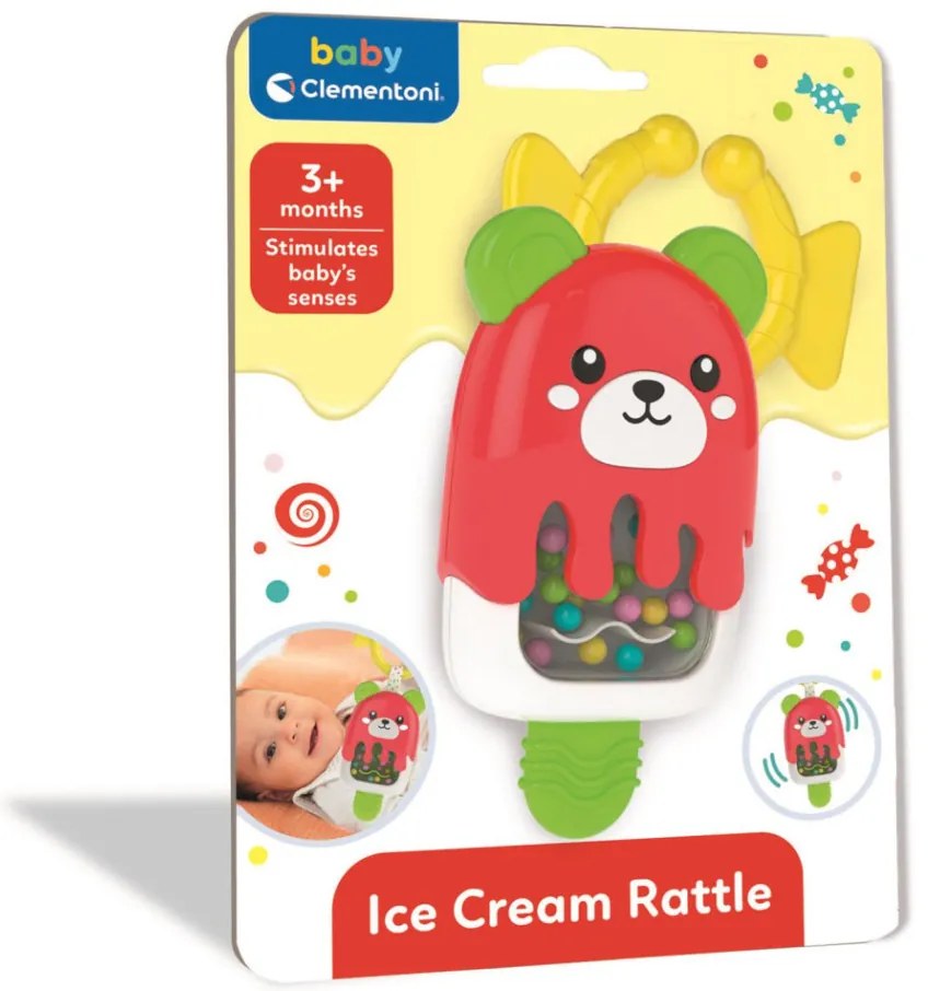 Fagyi Teddy baba csörgő Clementoni