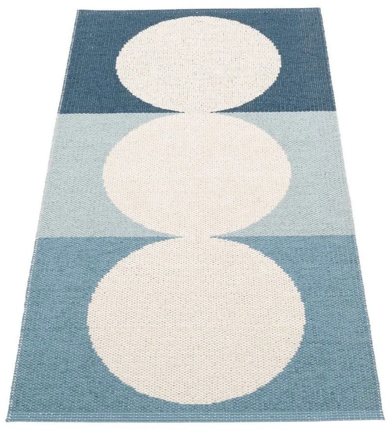 Kék-krémszínű kültéri-beltéri szőnyeg 70x140 cm Otto Sky – Pappelina