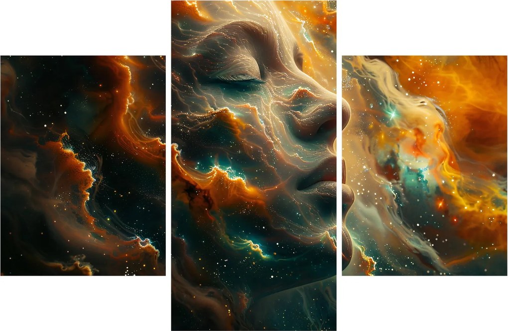 Kép - Arc az űrben (90x60 cm)