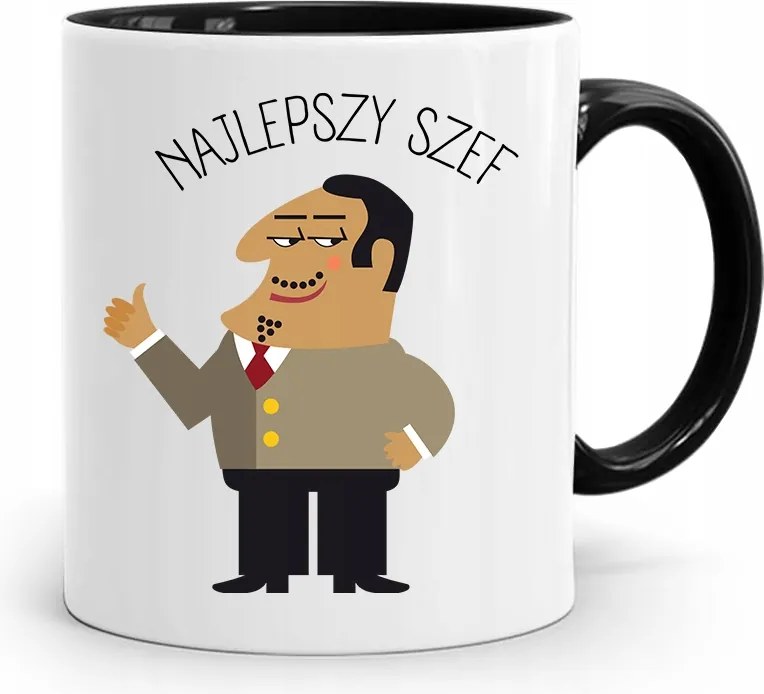 Bögre Fekete Főnök Ajándék Legjobb Főnök Ajándék fényképes nyomtatással