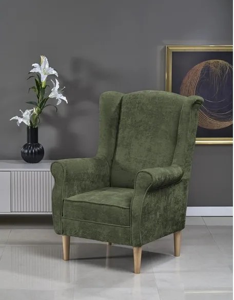 Hermes fotel olíva